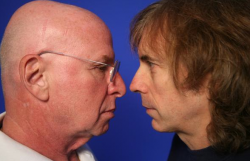Retired DEA agent Robert Stutman (left) and High Times Editor Steve Hager face off in the Heads vs. Feds debate.